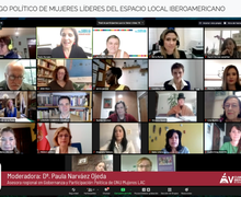 Mujeres Líderes del Espacio Local Iberoamericano Dialogaron sobre la participación de la MUJER en las AGENDAS POLÍTICAS  de la región.