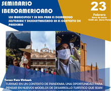 Participa en el webinar: Turismo en CONTEXTO DE PANDEMIA organizado por UIM, REMURPE y el Centro Bartolomé de Las casas.