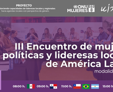 Junto a ONU Mujeres te invitamos a ser parte del Encuentro Regional de Mujeres Políticas