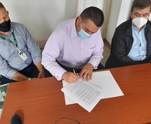 Alcalde de Marinilla firma convenio de adhesión a la RED UIM de Instituciones Iberoamericanas para el Desarrollo Local #RIIDEL