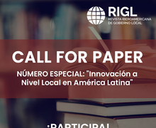 Call For Paper - Revista Iberoamericana de Gobierno Local
