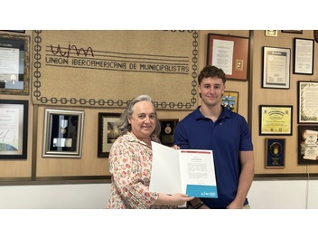 Finaliza práctica profesional de estudiante de Estados Unidos en la sede UIM de Granada