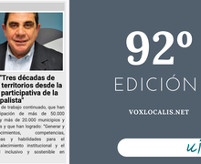 Nueva edición de la Revista Iberoamericana  VOX LOCÁLIS informa sobre los 30 años de vida de nuestra organización.