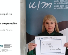 "Sumar más Cooperación" el deseo municipalista de la vicesecretaria general UIM, María García Pizarro, en este 30 aniversario UIM.
