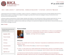 La UIM publica una nueva edición de la Revista Iberoamericana de Gobierno Local - RIGL