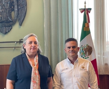 Con visita de trabajo a Orizaba, avanzan preparativos para el Congreso Iberoamericano de Municipalistas.