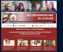Webinar La Autonomía Económica de la Mujer. Una mirada desde los Territorios da inicio al Mes Iberoamericano de la Mujer.