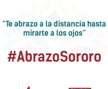 Te ABRAZO a la DISTANCIA hasta mirarte a los OJOS.