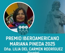 Lilia del Carmen Rodríguez, galardonada con el Premio Iberoamericano Mariana Pineda 2025
