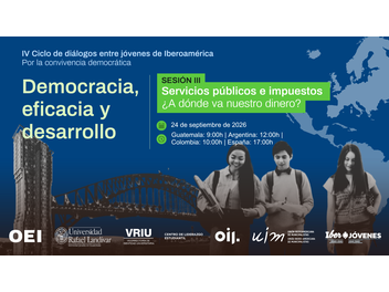 RED UIM IberJóvenes invita al IV Ciclo de Diálogos por una Convivencia Democrática impulsado por la OEI