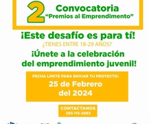 Segunda Convocatoria “Premios al Emprendimiento Juvenil” en el marco del Proyecto Juventud Zapoteca - México