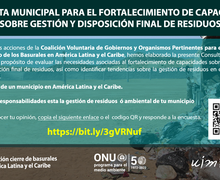 Consulta municipal para el fortalecimiento de capacidades sobre GESTIÓN Y DISPOSICIÓN FINAL DE RESIDUOS.