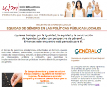 ENCUENTRO DE AUTORIDADES LOCALES 
EQUIDAD DE GÉNERO EN LAS POLÍTICAS PÚBLICAS LOCALES