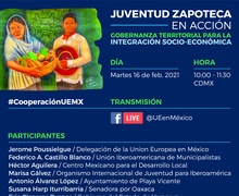 Con videoconferencia se presentará proyecto financiado por la Unión Europea "Juventud Zapoteca en Acción".