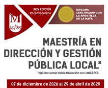 La UIM abre inscripciones para una nueva edición de la Maestría en Dirección y Gestión Pública Local