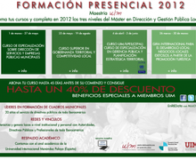 MATRICÚLATE EN NUESTROS CURSOS SEMIPRESENCIALES: ABIERTO EL PLAZO DE INSCRIPCIONES 2012