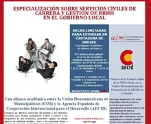 NO TE QUEDES SIN TU BECA: ESPECIALIZACIÓN SOBRE SERVICIOS CIVILES DE CARRERA Y GESTION DE RRHH