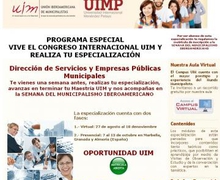 PROGRAMA ESPECIAL
VIVE EL CONGRESO INTERNACIONAL UIM Y REALIZA TU ESPECIALIZACIÓN