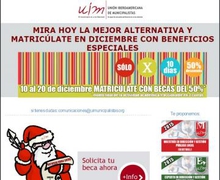 MATRICÚLATE EN DICIEMBRE Y OBTÉN BENEFICIOS INMEJORABLES