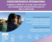 Participa en el webinar: Cuidados y COVID-19: El rol del nivel local para una recuperación socioeconómica que no deje a nadie atrás.