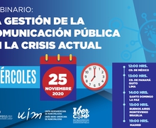 La Red IberComp invita a webinar "La gestión de la Comunicación Pública en la crisis actual"