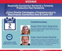 La UIM y la Asociación Chilena de Municipalidades invitan a webinar Desarrollo Económico Territorial y fomento productivo post pandemia