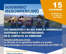 Exitoso webinar La situación de la agricultura familiar y la gestión de los Municipios en el marco de la pandemia del COVID-19