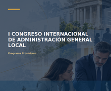 UIM se suma a la convocatoria en Madrid I Congreso Internacional de Administración General Local