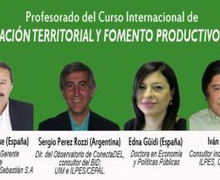 Expertos internacionales impartirán curso sobre Innovación Territorial y Fomento Productivo Local. ¡