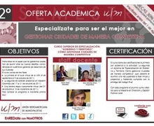 OCUPA TU PLAZA EN EL CURSO:
GOBIERNO Y TERRITORIO. COMO GESTIONAR CIUDADES DE MANERA COMPETITIVA